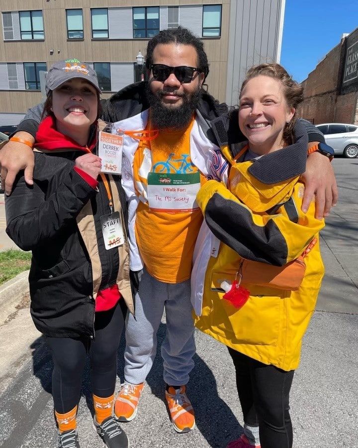 Derrek Booze at a Walk MS event