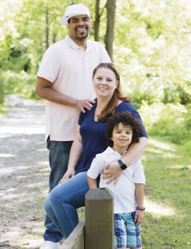 Carnell, Victoria and Issac Carnell at a park.