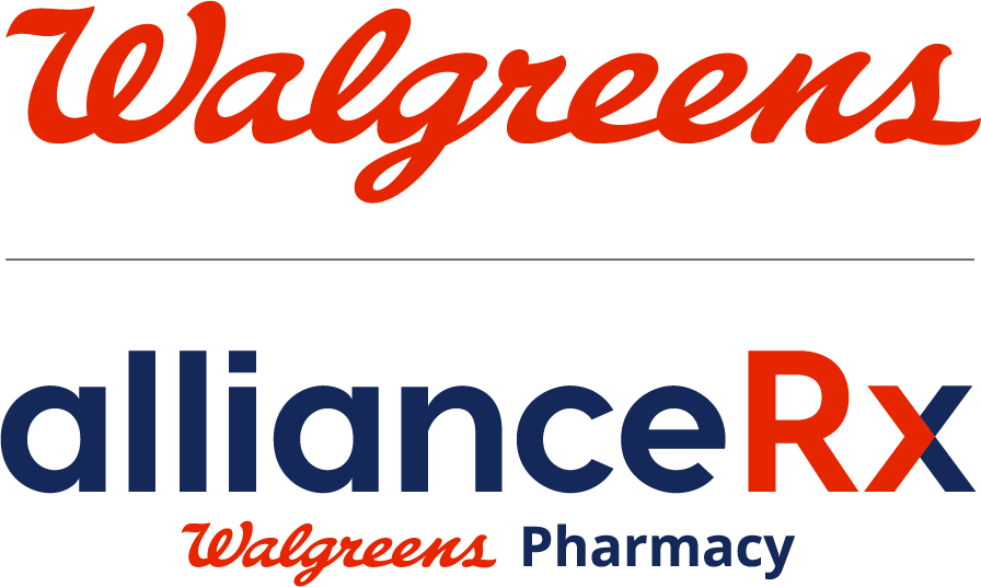 Alliance RX Walgreens pharmacy logo.