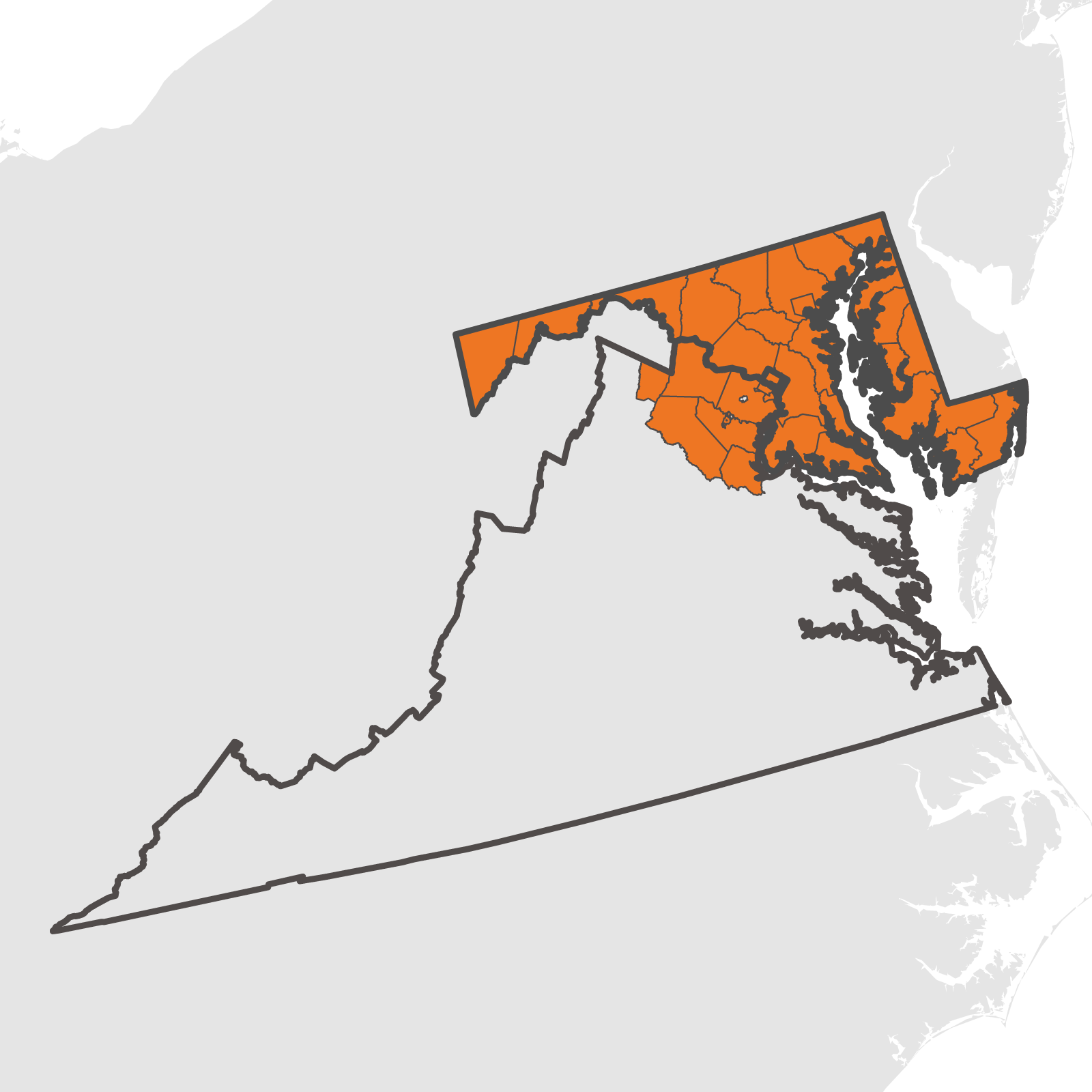 Greater DC - Maryland Chapter Map