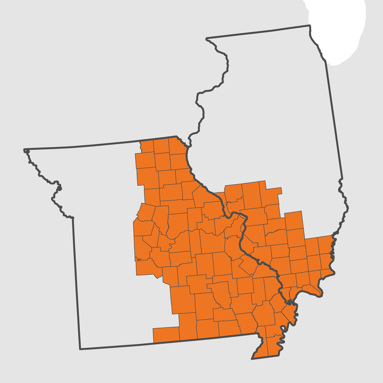 Gateway Area Chapter Map