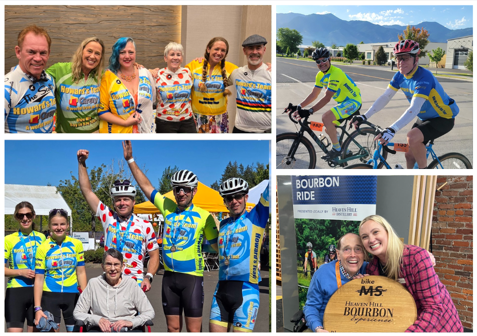 A collage of photos featuring members of Howard's Team.