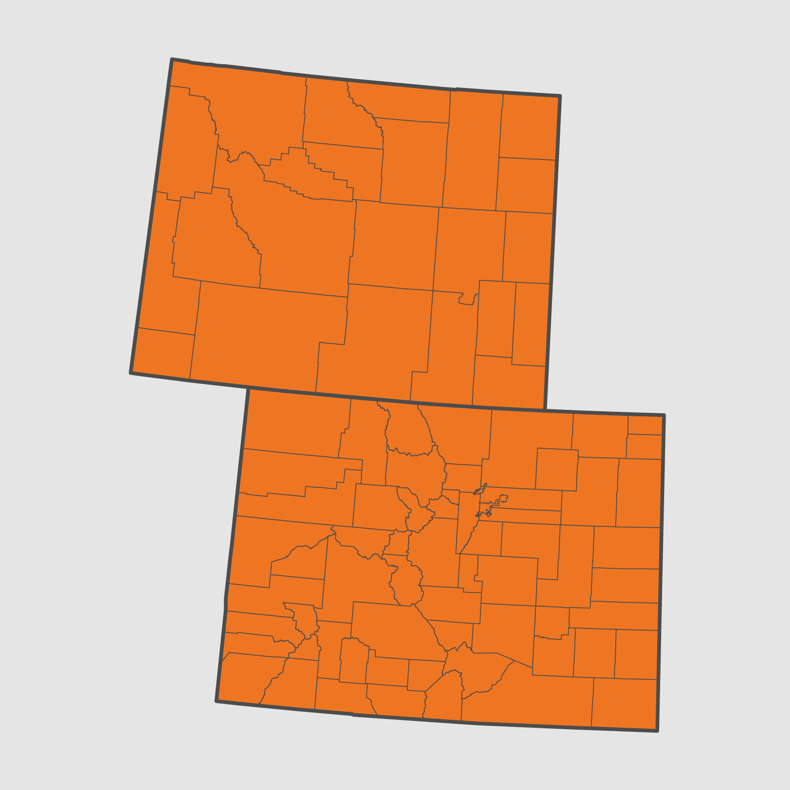 Colorado-Wyoming Chapter Map
