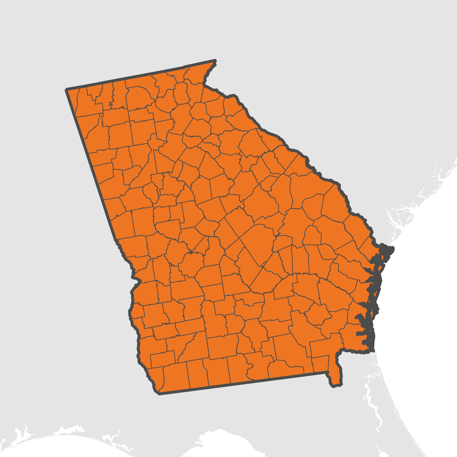 Georgia Chapter Map